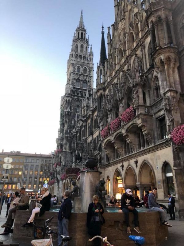 Stadsvandring under konferensen i München Bayern